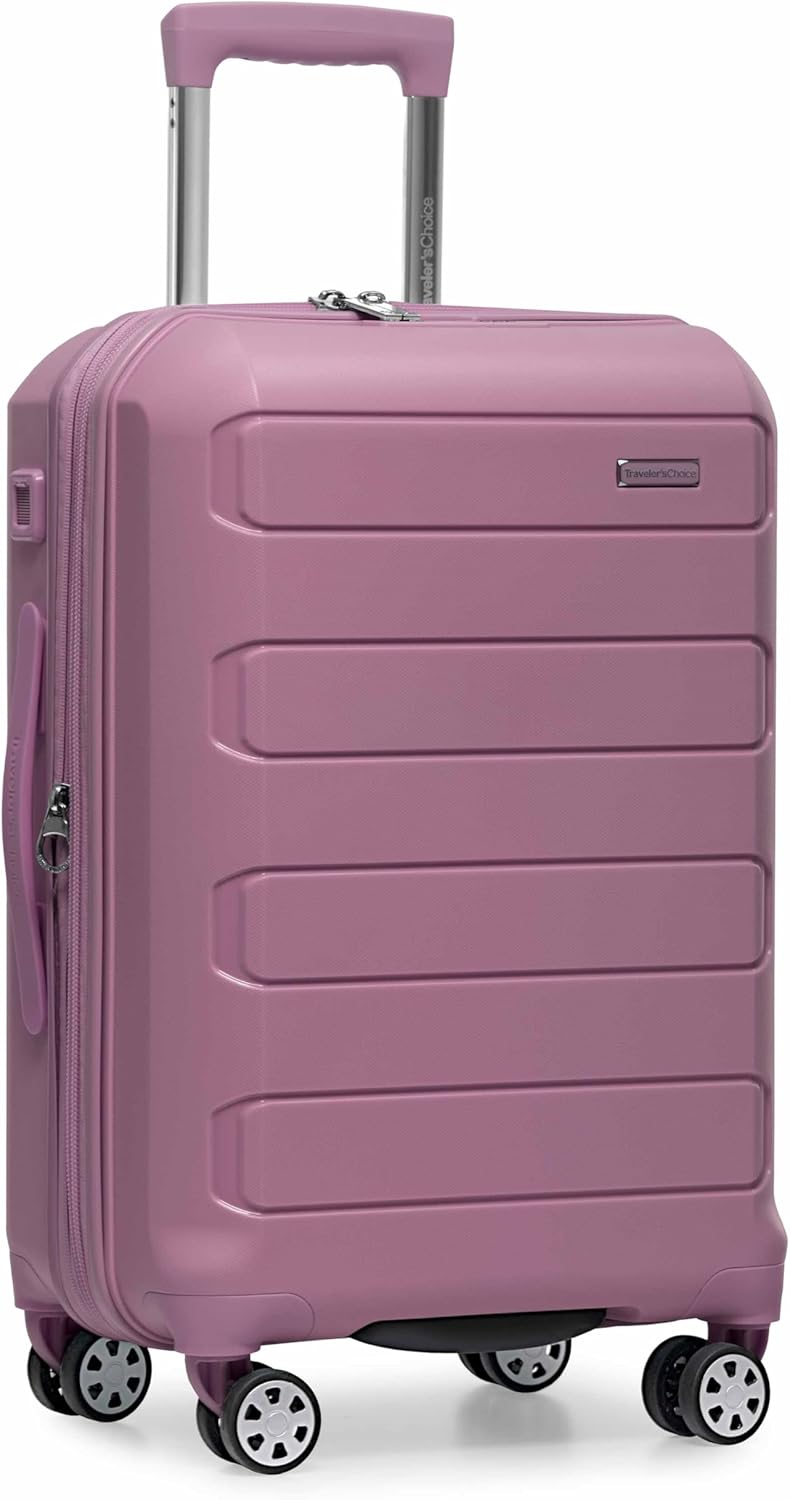 Pagosa Hardshell Expandable Luggage with Spinner Wheels, Black, 22-Inch Carry-on