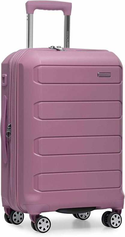 Pagosa Hardshell Expandable Luggage with Spinner Wheels, Black, 22-Inch Carry-on