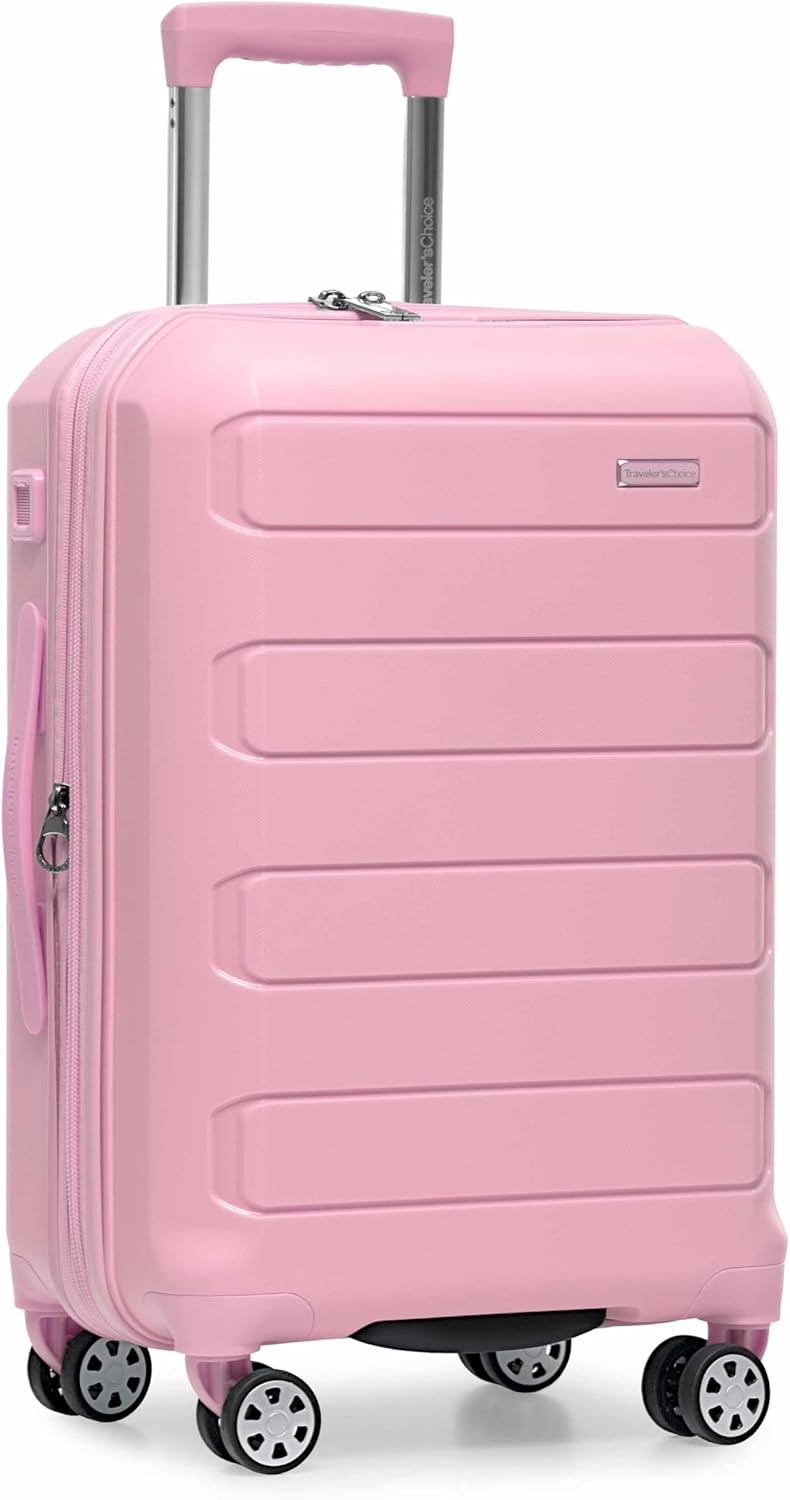 Pagosa Hardshell Expandable Luggage with Spinner Wheels, Black, 22-Inch Carry-on