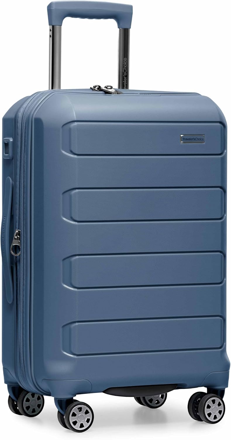 Pagosa Hardshell Expandable Luggage with Spinner Wheels, Black, 22-Inch Carry-on