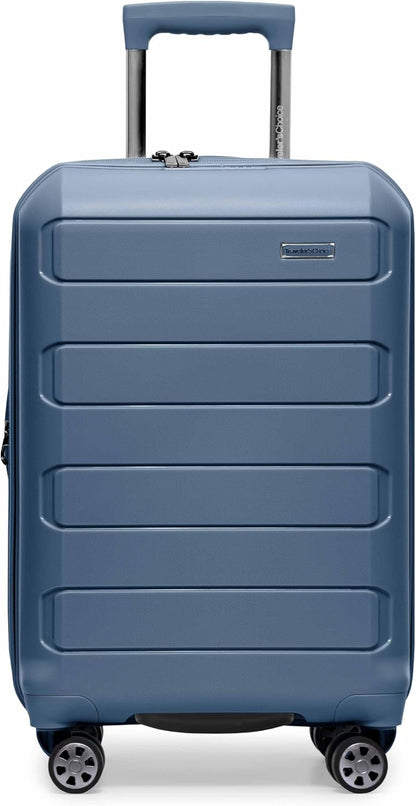 Pagosa Hardshell Expandable Luggage with Spinner Wheels, Black, 22-Inch Carry-on