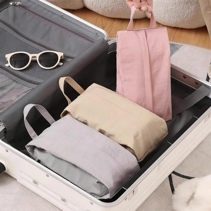 6 Pcs Travel Socks Organizer Bag with Zip Underwear Panty Socks Storage Bags Handle Compression Underwear Mini Travel Toiletry Bag Pouch for Packing Cubes Suitcase Luggage Ties Panties Cosmetics