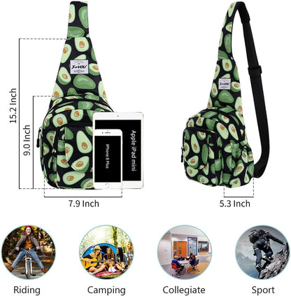 Small Sling Bags for Women Crossbody Backpack Hiking Travel Daypack Chest Bag Lightweight Shoulder Bag