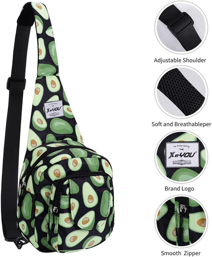 Small Sling Bags for Women Crossbody Backpack Hiking Travel Daypack Chest Bag Lightweight Shoulder Bag