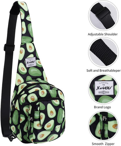 Small Sling Bags for Women Crossbody Backpack Hiking Travel Daypack Chest Bag Lightweight Shoulder Bag
