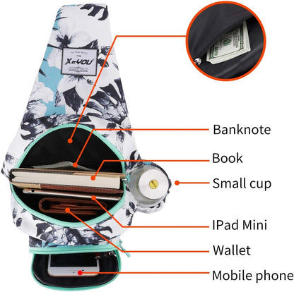 Small Sling Bags for Women Crossbody Backpack Hiking Travel Daypack Chest Bag Lightweight Shoulder Bag