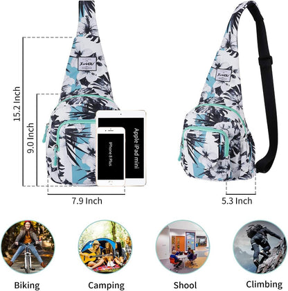 Small Sling Bags for Women Crossbody Backpack Hiking Travel Daypack Chest Bag Lightweight Shoulder Bag