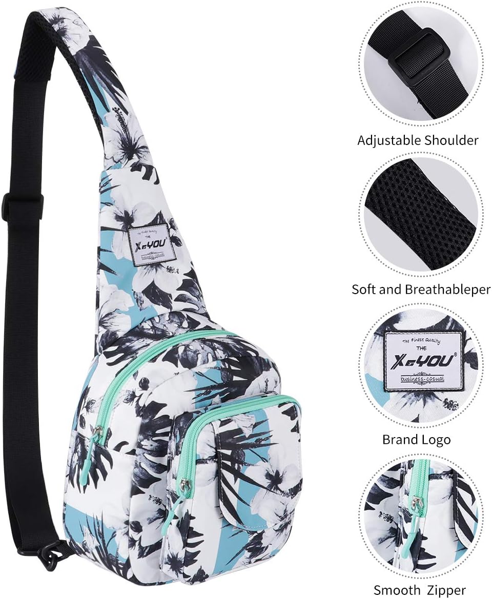 Small Sling Bags for Women Crossbody Backpack Hiking Travel Daypack Chest Bag Lightweight Shoulder Bag