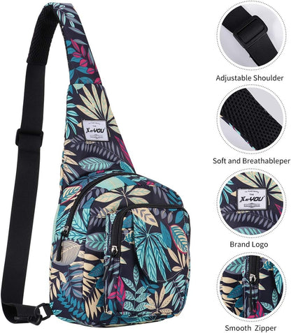 Small Sling Bags for Women Crossbody Backpack Hiking Travel Daypack Chest Bag Lightweight Shoulder Bag