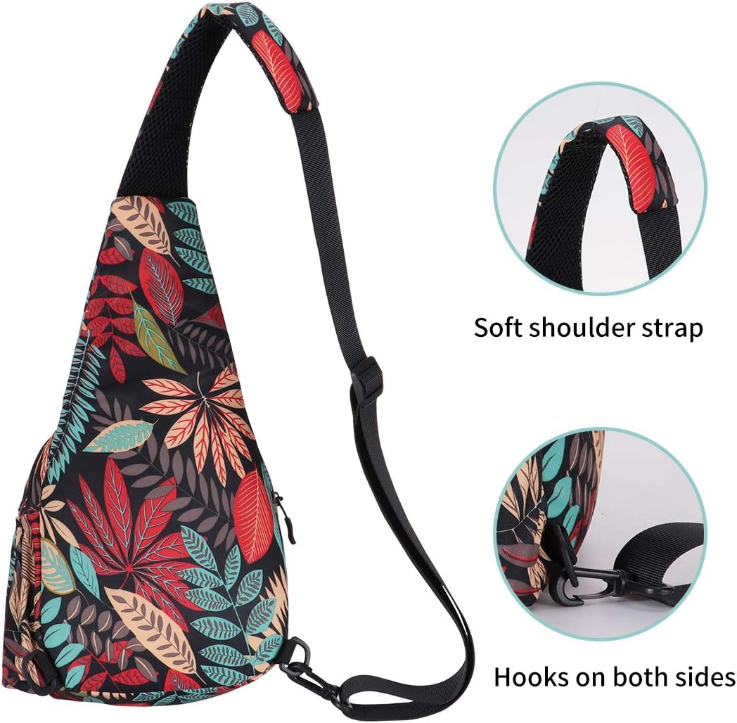 Small Sling Bags for Women Crossbody Backpack Hiking Travel Daypack Chest Bag Lightweight Shoulder Bag