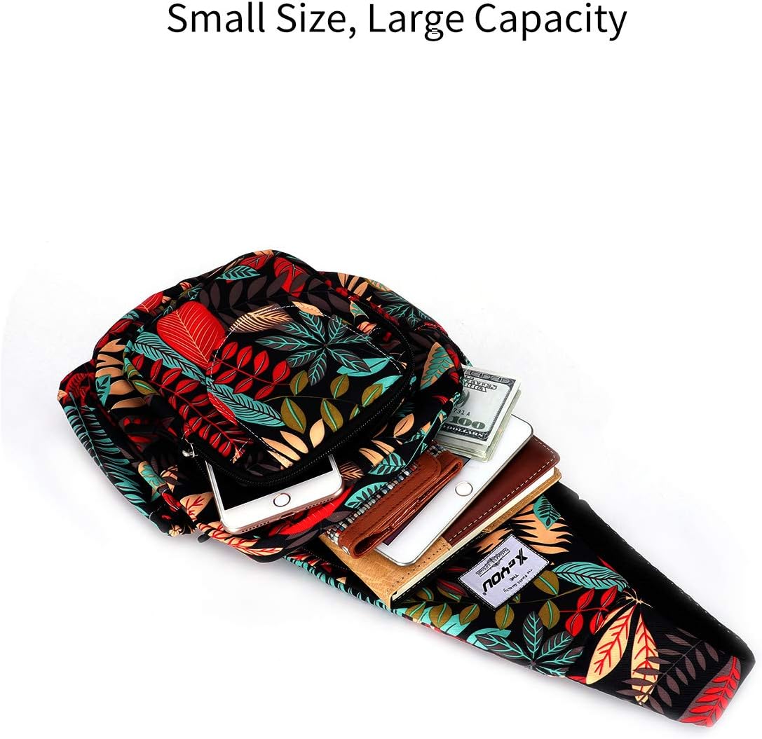 Small Sling Bags for Women Crossbody Backpack Hiking Travel Daypack Chest Bag Lightweight Shoulder Bag