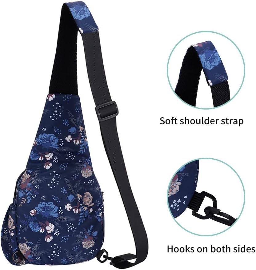 Small Sling Bags for Women Crossbody Backpack Hiking Travel Daypack Chest Bag Lightweight Shoulder Bag