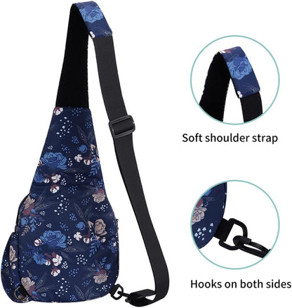 Small Sling Bags for Women Crossbody Backpack Hiking Travel Daypack Chest Bag Lightweight Shoulder Bag