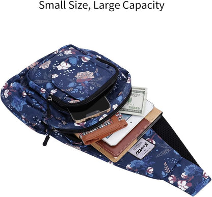 Small Sling Bags for Women Crossbody Backpack Hiking Travel Daypack Chest Bag Lightweight Shoulder Bag