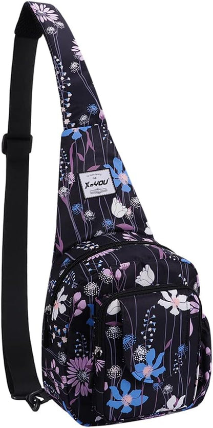 Small Sling Bags for Women Crossbody Backpack Hiking Travel Daypack Chest Bag Lightweight Shoulder Bag