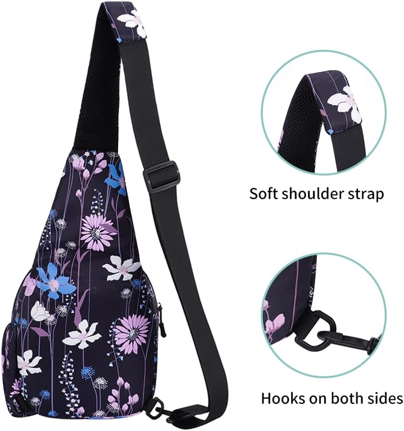 Small Sling Bags for Women Crossbody Backpack Hiking Travel Daypack Chest Bag Lightweight Shoulder Bag