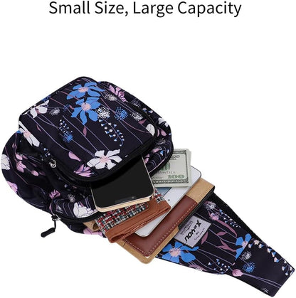Small Sling Bags for Women Crossbody Backpack Hiking Travel Daypack Chest Bag Lightweight Shoulder Bag