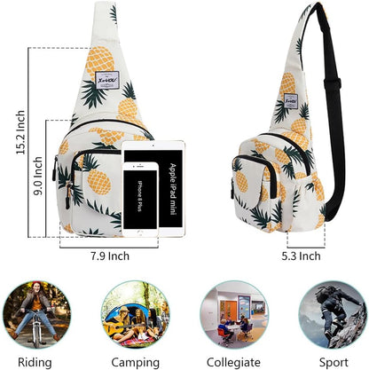 Small Sling Bags for Women Crossbody Backpack Hiking Travel Daypack Chest Bag Lightweight Shoulder Bag