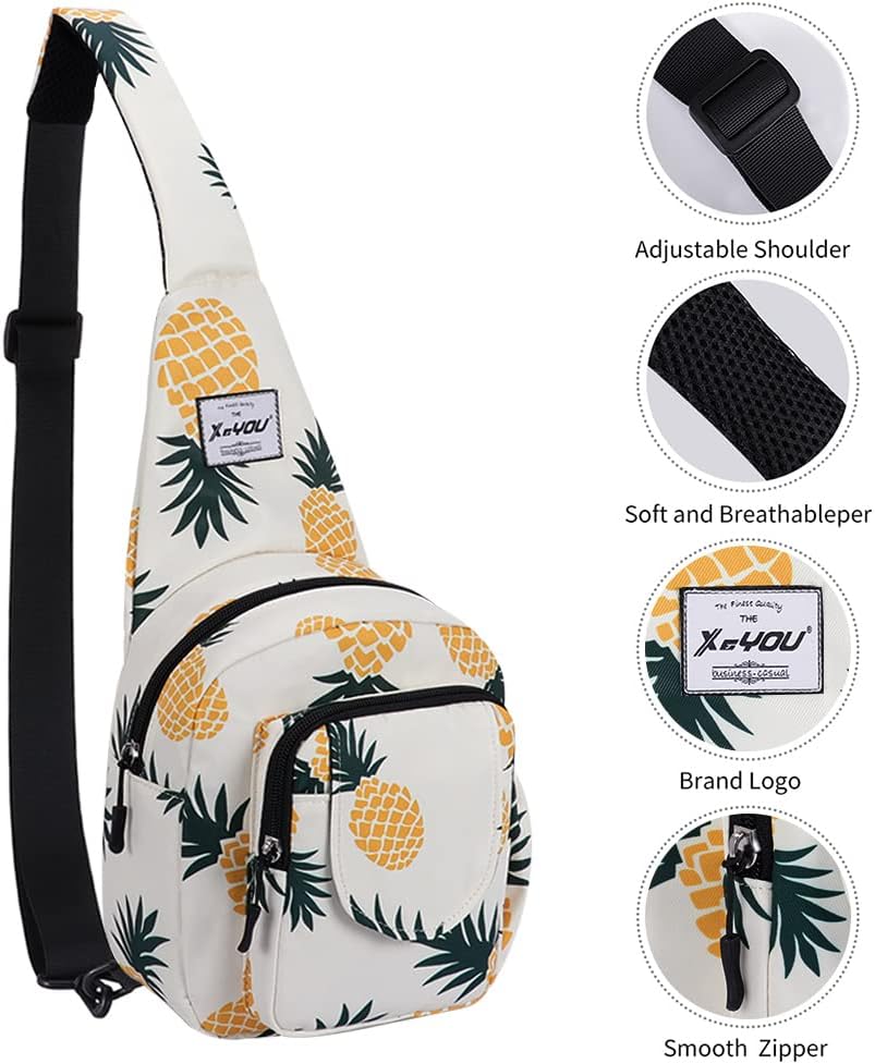 Small Sling Bags for Women Crossbody Backpack Hiking Travel Daypack Chest Bag Lightweight Shoulder Bag
