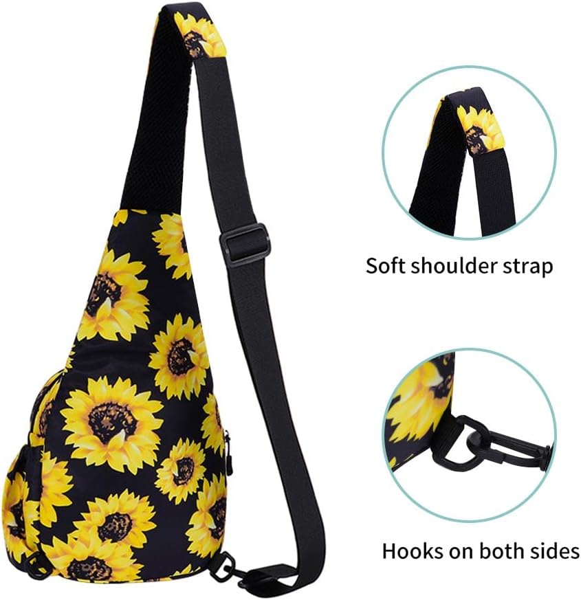 Small Sling Bags for Women Crossbody Backpack Hiking Travel Daypack Chest Bag Lightweight Shoulder Bag