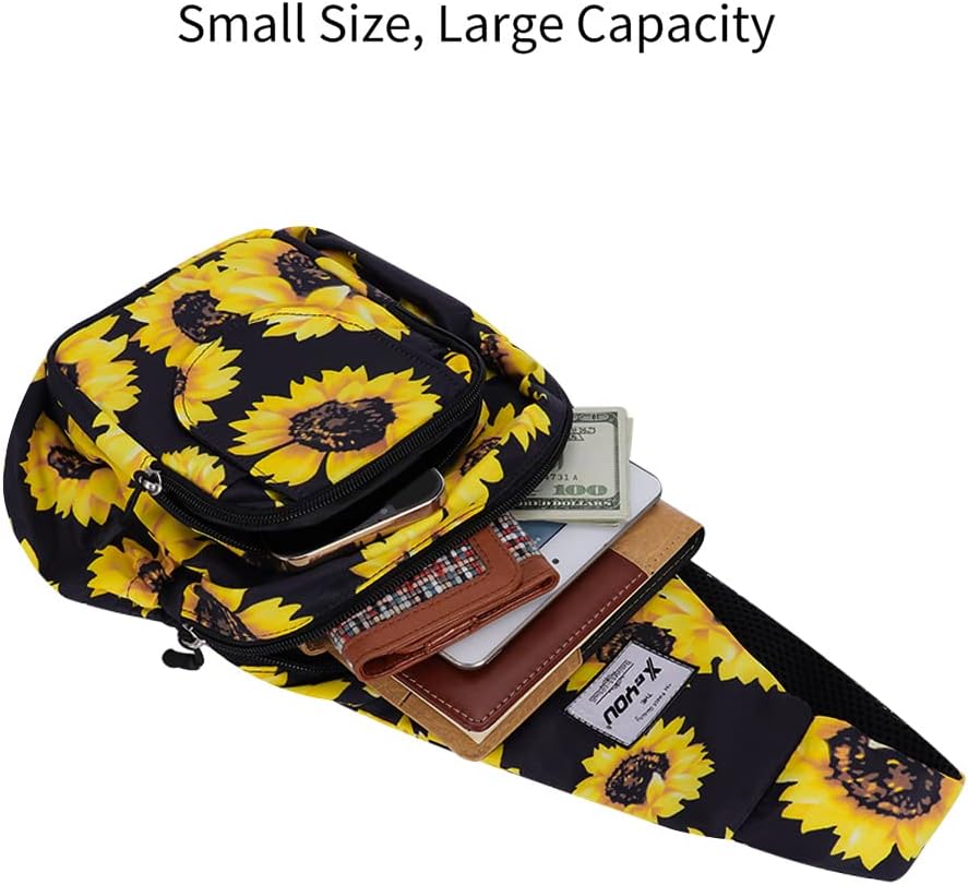 Small Sling Bags for Women Crossbody Backpack Hiking Travel Daypack Chest Bag Lightweight Shoulder Bag