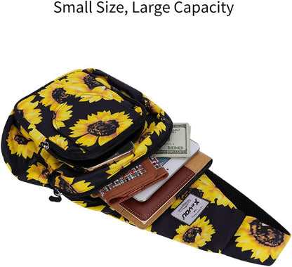 Small Sling Bags for Women Crossbody Backpack Hiking Travel Daypack Chest Bag Lightweight Shoulder Bag