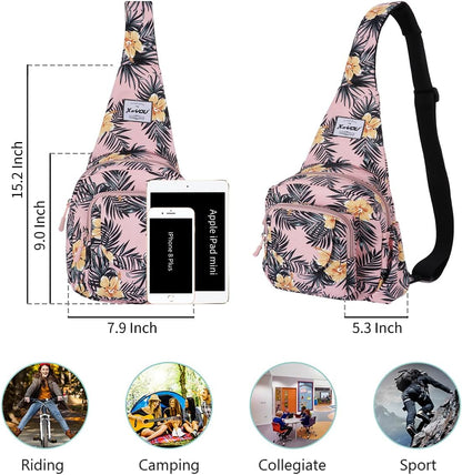 Small Sling Bags for Women Crossbody Backpack Hiking Travel Daypack Chest Bag Lightweight Shoulder Bag