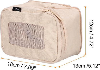 Compression Packing Cube for Suitcases 18x12x13cm Lightweight Luggage Organizers Bag Travel Essentials Compression Bags for Carry on Suitcases, Grey