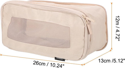 Compression Packing Cube for Suitcases 18x12x13cm Lightweight Luggage Organizers Bag Travel Essentials Compression Bags for Carry on Suitcases, Grey