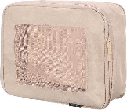 Compression Packing Cube for Suitcases 18x12x13cm Lightweight Luggage Organizers Bag Travel Essentials Compression Bags for Carry on Suitcases, Grey