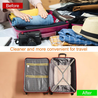 Compression Packing Cube for Suitcases 18x12x13cm Lightweight Luggage Organizers Bag Travel Essentials Compression Bags for Carry on Suitcases, Grey