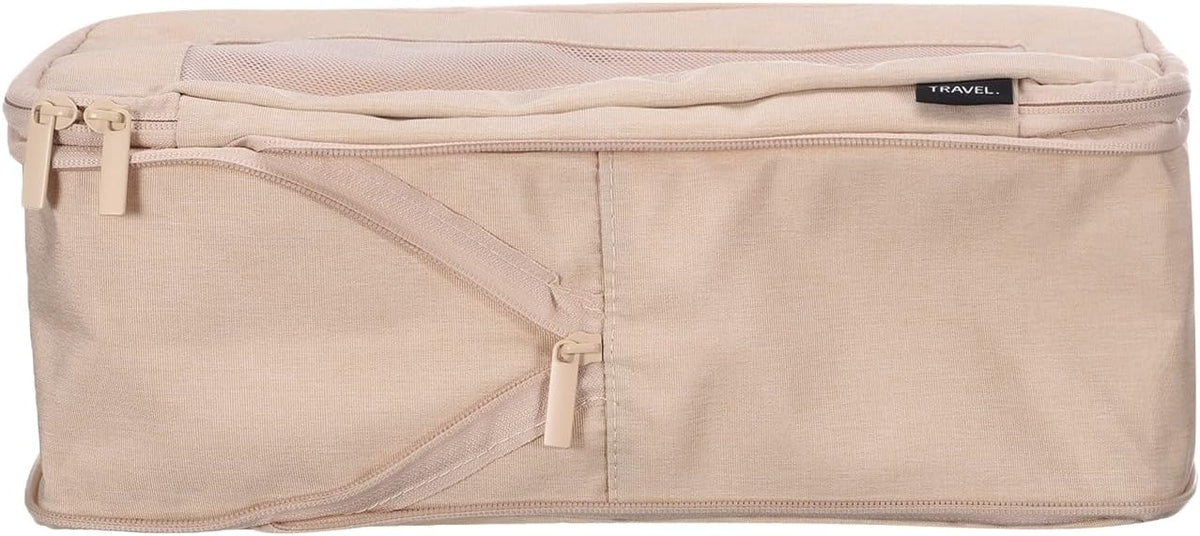 Compression Packing Cube for Suitcases 18x12x13cm Lightweight Luggage Organizers Bag Travel Essentials Compression Bags for Carry on Suitcases, Grey