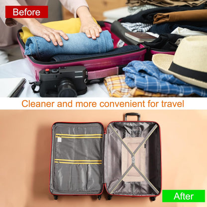 Compression Packing Cube for Suitcases 18x12x13cm Lightweight Luggage Organizers Bag Travel Essentials Compression Bags for Carry on Suitcases, Grey