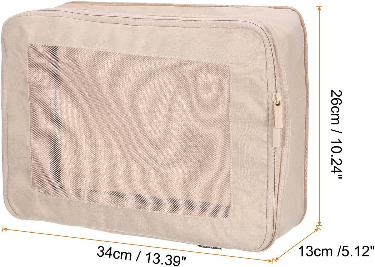 Compression Packing Cube for Suitcases 18x12x13cm Lightweight Luggage Organizers Bag Travel Essentials Compression Bags for Carry on Suitcases, Grey