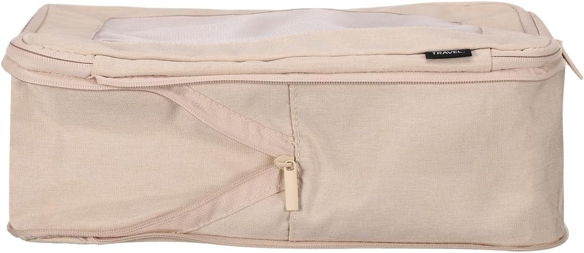 Compression Packing Cube for Suitcases 18x12x13cm Lightweight Luggage Organizers Bag Travel Essentials Compression Bags for Carry on Suitcases, Grey