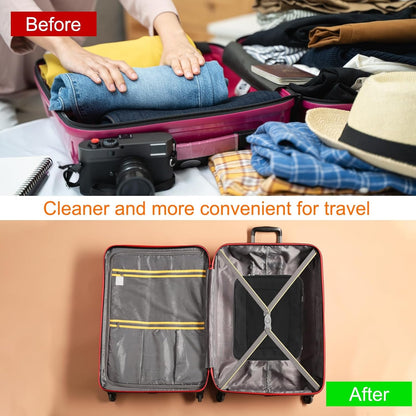Compression Packing Cube for Suitcases 18x12x13cm Lightweight Luggage Organizers Bag Travel Essentials Compression Bags for Carry on Suitcases, Grey
