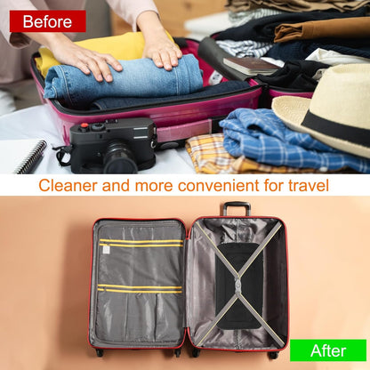 Compression Packing Cube for Suitcases 18x12x13cm Lightweight Luggage Organizers Bag Travel Essentials Compression Bags for Carry on Suitcases, Grey