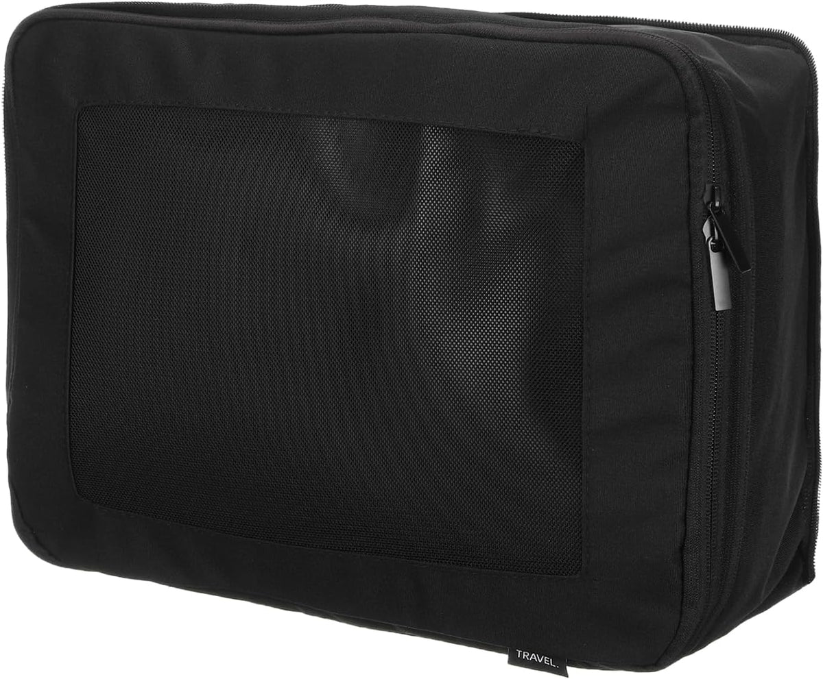 Compression Packing Cube for Suitcases 18x12x13cm Lightweight Luggage Organizers Bag Travel Essentials Compression Bags for Carry on Suitcases, Grey