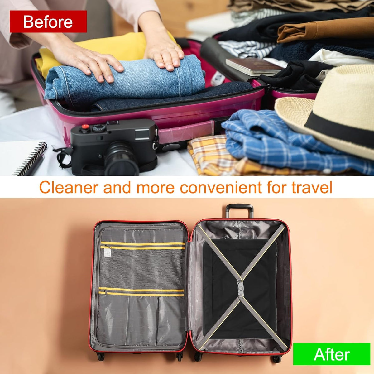 Compression Packing Cube for Suitcases 18x12x13cm Lightweight Luggage Organizers Bag Travel Essentials Compression Bags for Carry on Suitcases, Grey