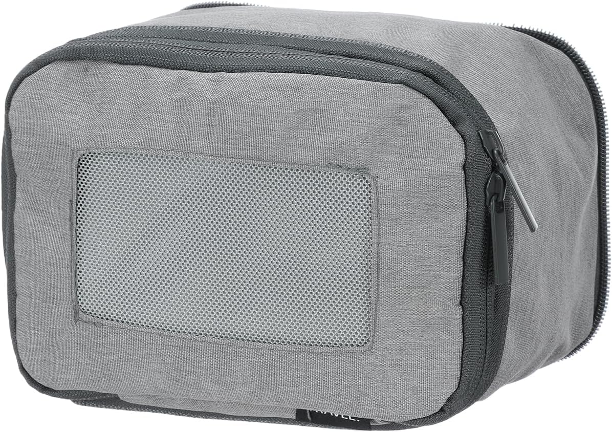 Compression Packing Cube for Suitcases 18x12x13cm Lightweight Luggage Organizers Bag Travel Essentials Compression Bags for Carry on Suitcases, Grey