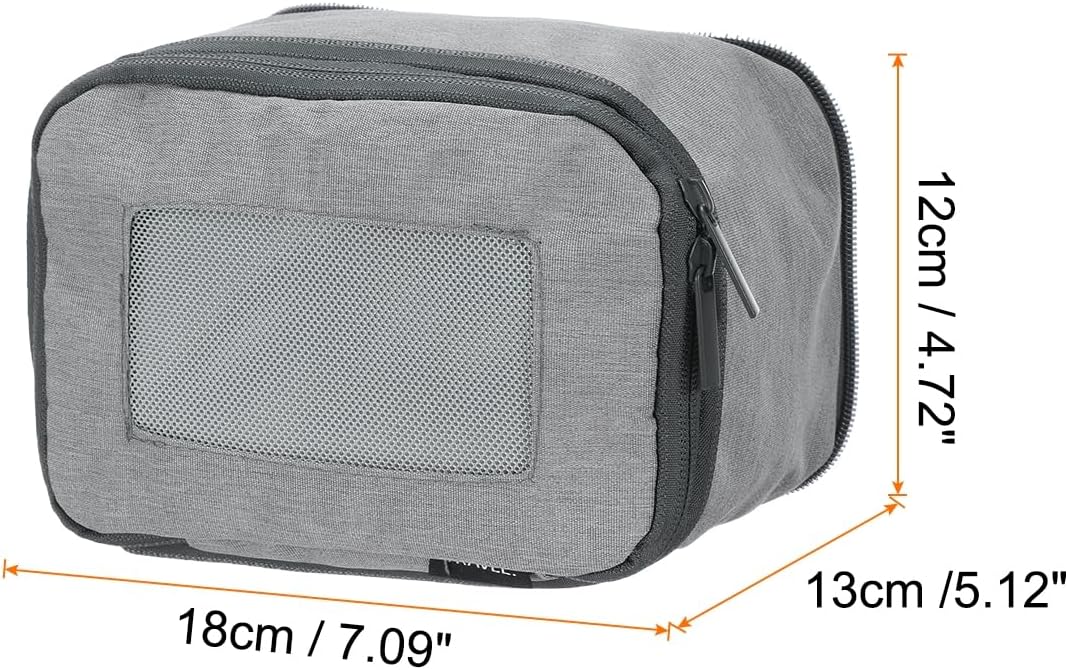 Compression Packing Cube for Suitcases 18x12x13cm Lightweight Luggage Organizers Bag Travel Essentials Compression Bags for Carry on Suitcases, Grey