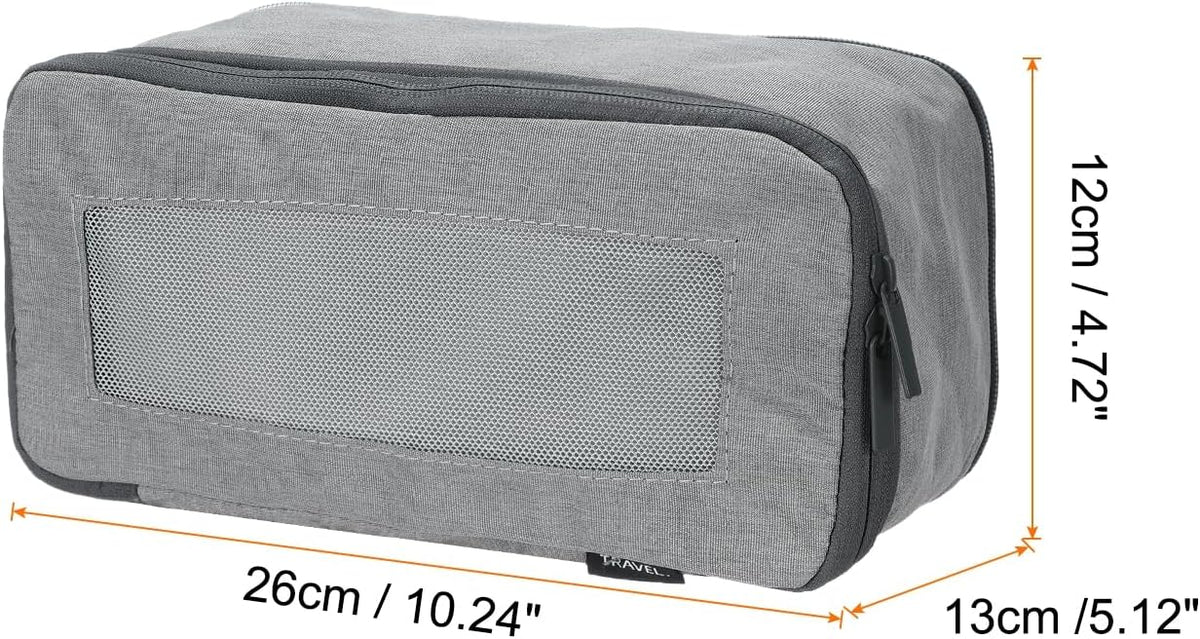 Compression Packing Cube for Suitcases 18x12x13cm Lightweight Luggage Organizers Bag Travel Essentials Compression Bags for Carry on Suitcases, Grey
