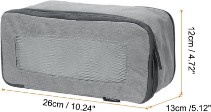 Compression Packing Cube for Suitcases 18x12x13cm Lightweight Luggage Organizers Bag Travel Essentials Compression Bags for Carry on Suitcases, Grey