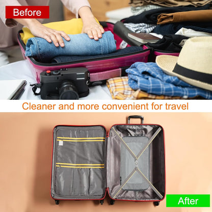 Compression Packing Cube for Suitcases 18x12x13cm Lightweight Luggage Organizers Bag Travel Essentials Compression Bags for Carry on Suitcases, Grey