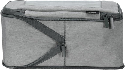 Compression Packing Cube for Suitcases 18x12x13cm Lightweight Luggage Organizers Bag Travel Essentials Compression Bags for Carry on Suitcases, Grey