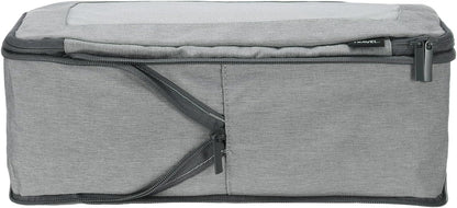 Compression Packing Cube for Suitcases 18x12x13cm Lightweight Luggage Organizers Bag Travel Essentials Compression Bags for Carry on Suitcases, Grey