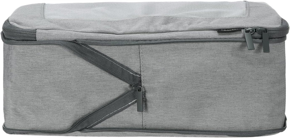 Compression Packing Cube for Suitcases 18x12x13cm Lightweight Luggage Organizers Bag Travel Essentials Compression Bags for Carry on Suitcases, Grey