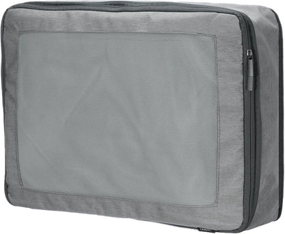 Compression Packing Cube for Suitcases 18x12x13cm Lightweight Luggage Organizers Bag Travel Essentials Compression Bags for Carry on Suitcases, Grey