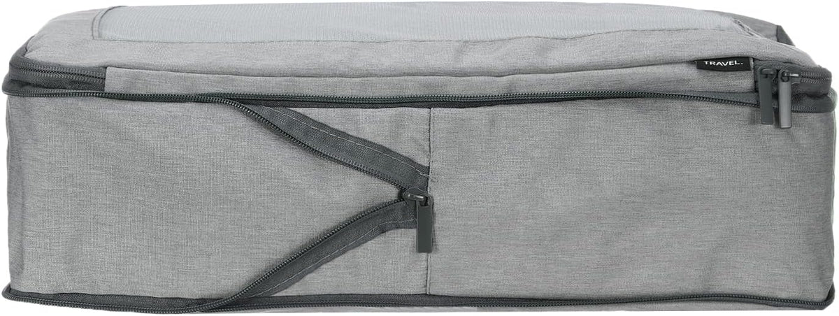 Compression Packing Cube for Suitcases 18x12x13cm Lightweight Luggage Organizers Bag Travel Essentials Compression Bags for Carry on Suitcases, Grey