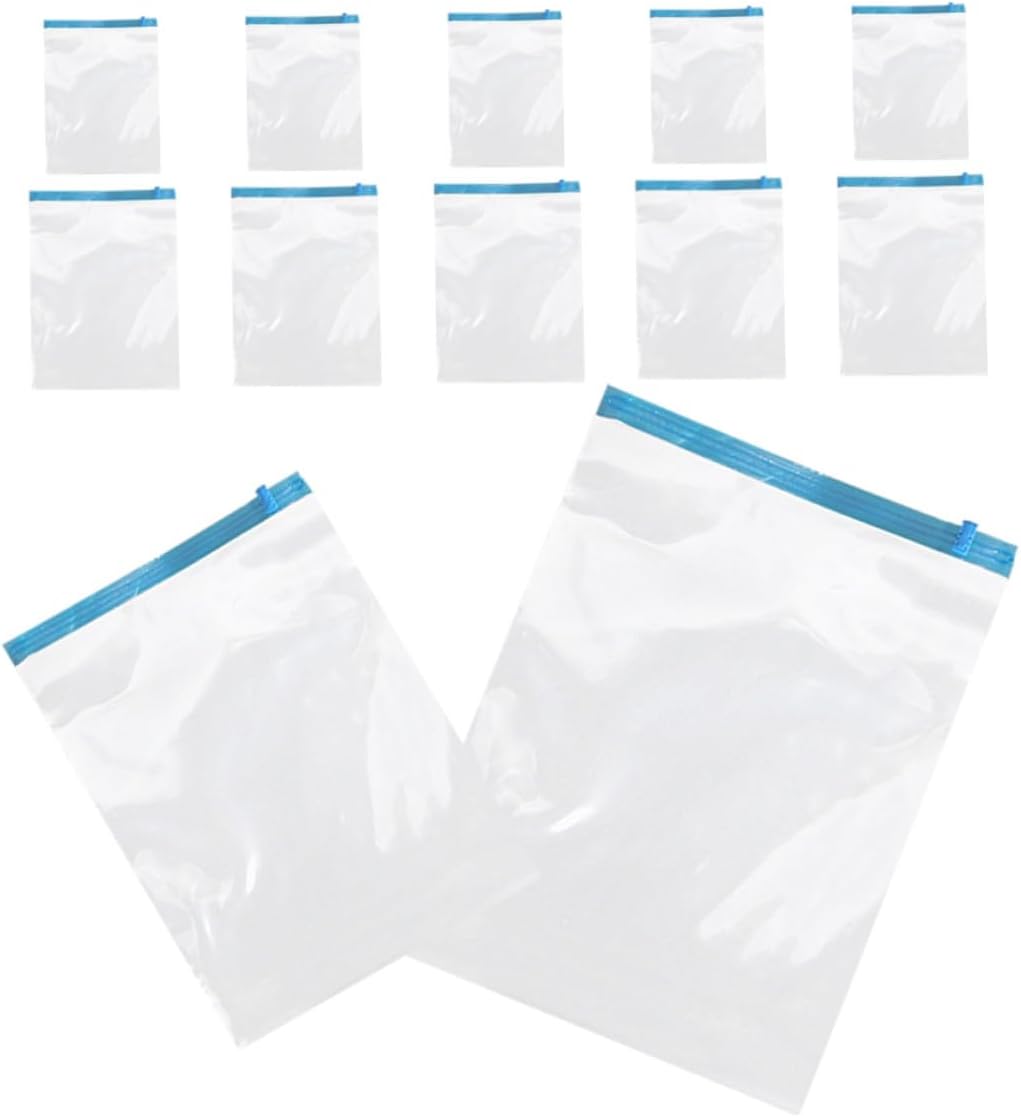 12pcs Roll up Vacuum Storage Bags, Reusable Cloth Compression Travel Bags, Pa+pe Material, Space Saving Packing Pouches for Suitcases and Clothing Organization